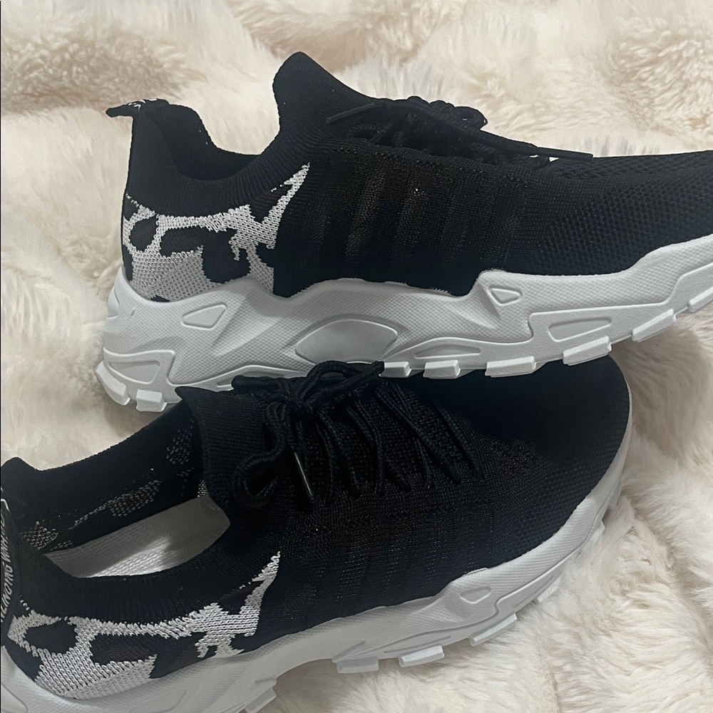 Black and White Athletic Sneakers